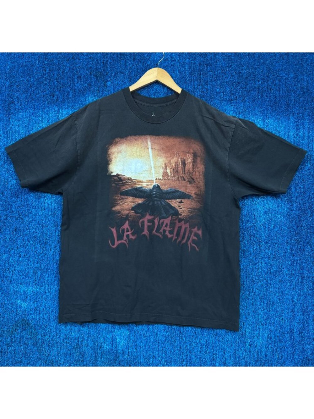 Travis Scott LA FLAME Coachella Music Festival Rap Tee XL